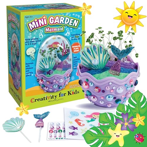 Creativity for Kids Mini Garden: Mermaid Terrarium Kit