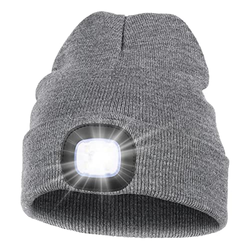 MELASA Unisex LED Beanie with The Light
