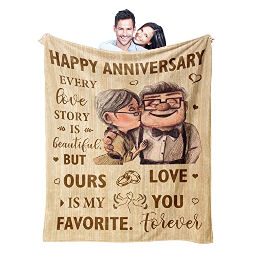 Neuturs Wedding Anniversary Blanket Gifts for Men Women…