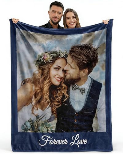 MeMoShe Custom Blankets with Picture 50"×60" Customized…