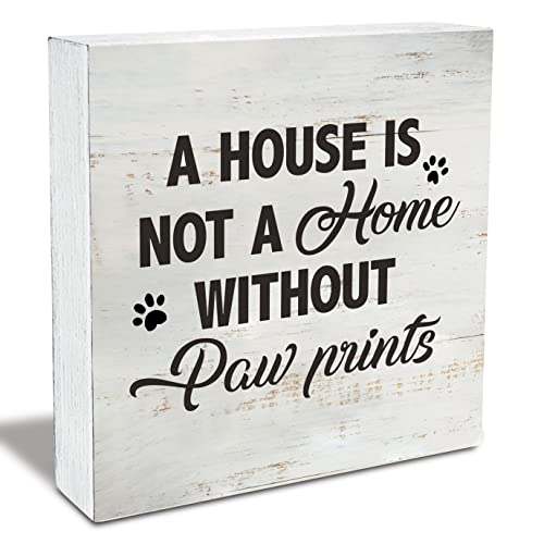 Dog Cat Quote a House is Not a Home Without Paw Prints…