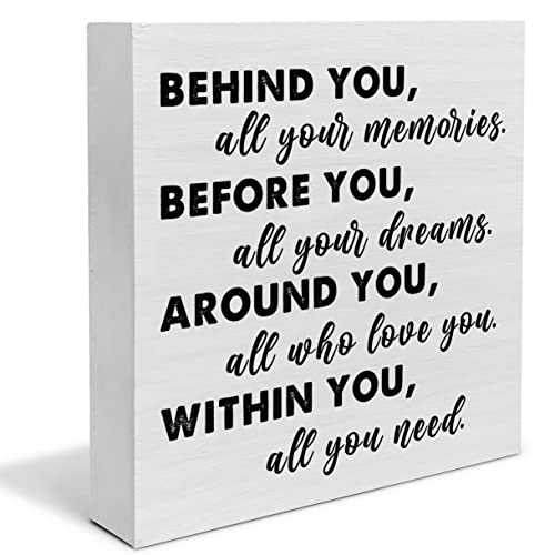 Graduation Quote Wood Box Sign Decor Desk Sign Positive…