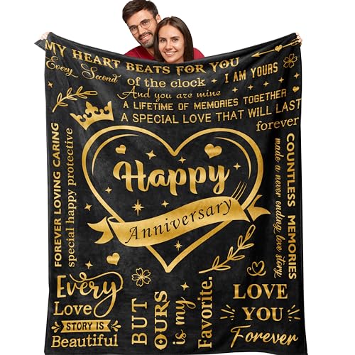 Amonee-YL Happy Anniversary Blanket 50"X60"