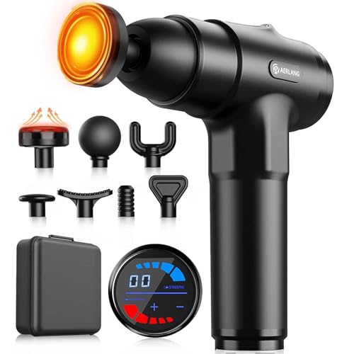 AERLANG Massage Gun with Heat Deep Tissue Back Massager…