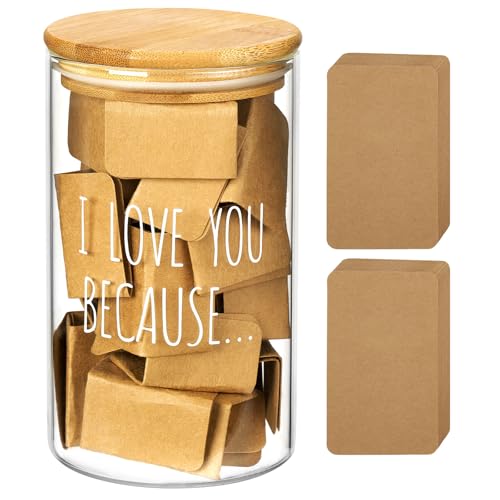 AW BRIDAL 50 Blank Love Notes Memory Jar