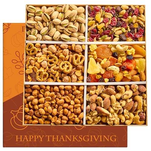 Thanksgiving Nuts Gift Basket Gourmet Holiday Food Gifts…