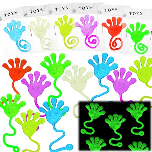NatNarr 50 PCS Glow Sticky Hands Party Favor for Kids…