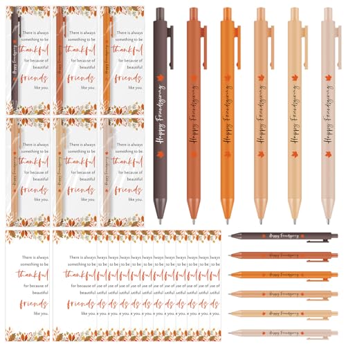 18 Sets Friendsgiving Gifts Bulk Thanksgiving Ballpoint…