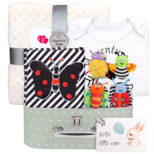 Baby Shower Gifts Basket for Newborn Baby Boy Girl Gender…